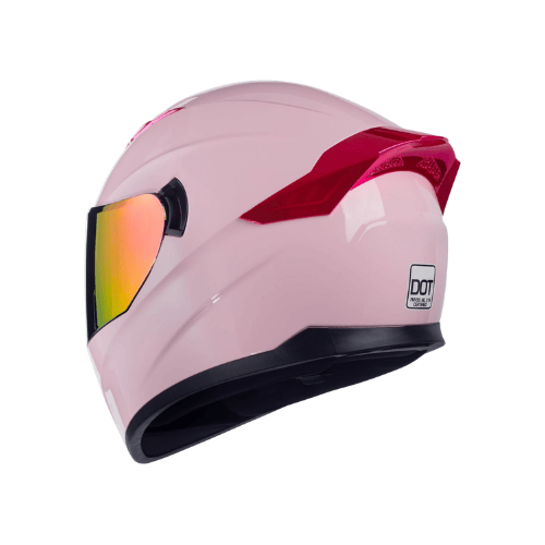 Full-Face Aerodynamic Street Helmet – Iridescent Dual Visor System