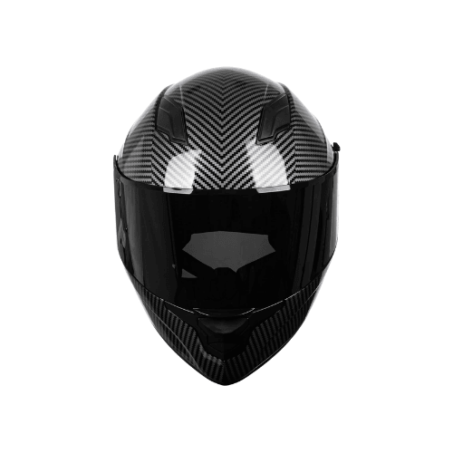 Full-Face Aerodynamic Street Helmet – Iridescent Dual Visor System