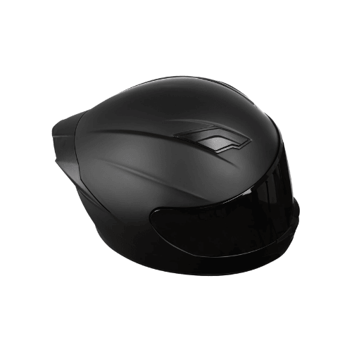 Full-Face Aerodynamic Street Helmet – Iridescent Dual Visor System
