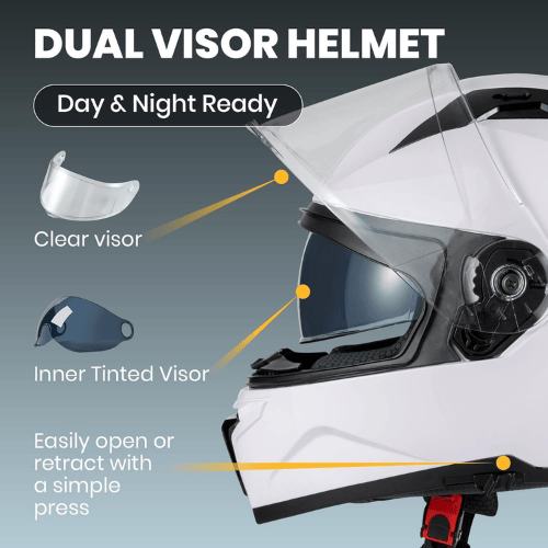 Full-Face Multi-Sport Helmet – Dual-Visor System