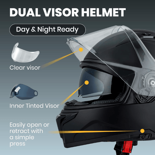 Full-Face Multi-Sport Helmet – Dual-Visor System
