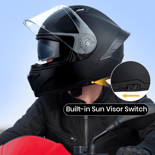 Full-Face Multi-Sport Helmet – Dual-Visor System