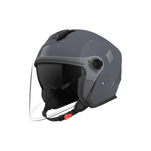 Adult 3/4 Open Face Metropolitan Helmet – Integrated Double Visor