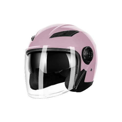 Adult 3/4 Open Face Metropolitan Helmet – Integrated Double Visor