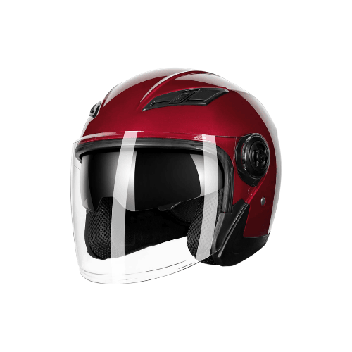 Adult 3/4 Open Face Metropolitan Helmet – Integrated Double Visor
