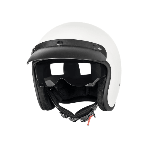 Vintage 3/4 Open Face Metropolitan Helmet – Sunlight-Blocking Shield