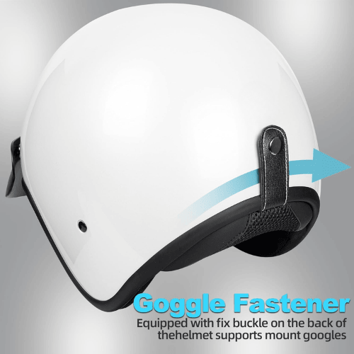Vintage 3/4 Open Face Metropolitan Helmet – Sunlight-Blocking Shield