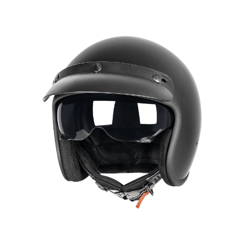 Vintage 3/4 Open Face Metropolitan Helmet – Sunlight-Blocking Shield