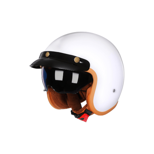 Retro 3/4 Open Face Tactical Helmet – Internal UV-Shield & Modular Snap System