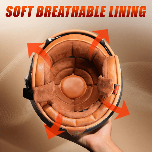 Retro 3/4 Open Face Tactical Helmet – Internal UV-Shield & Modular Snap System